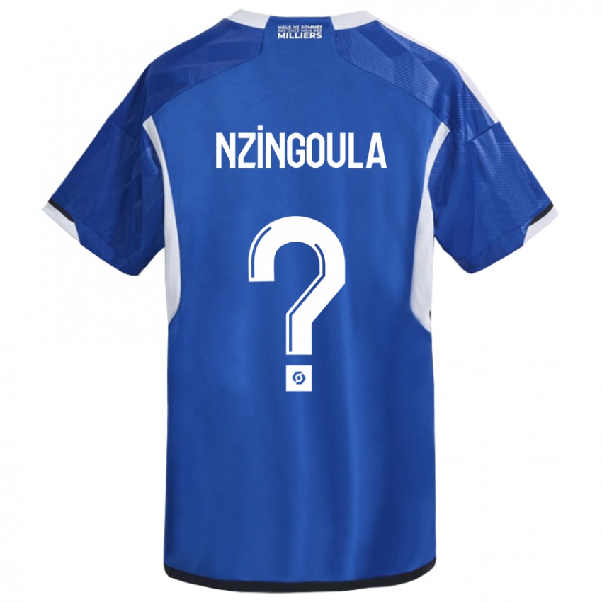 Niño Camiseta Rabby Nzingoula #0 Azul 1ª Equipación 2023/24 La Camisa Perú