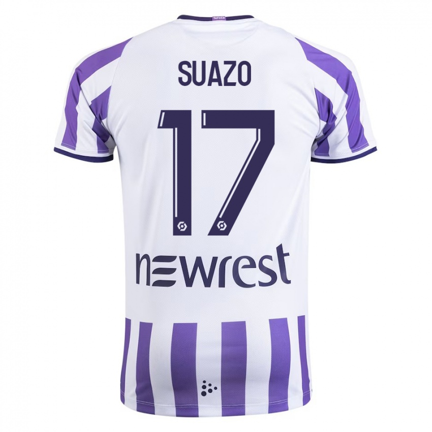 Niño Camiseta Gabriel Suazo #17 Blanco 1ª Equipación 2023/24 La Camisa Perú