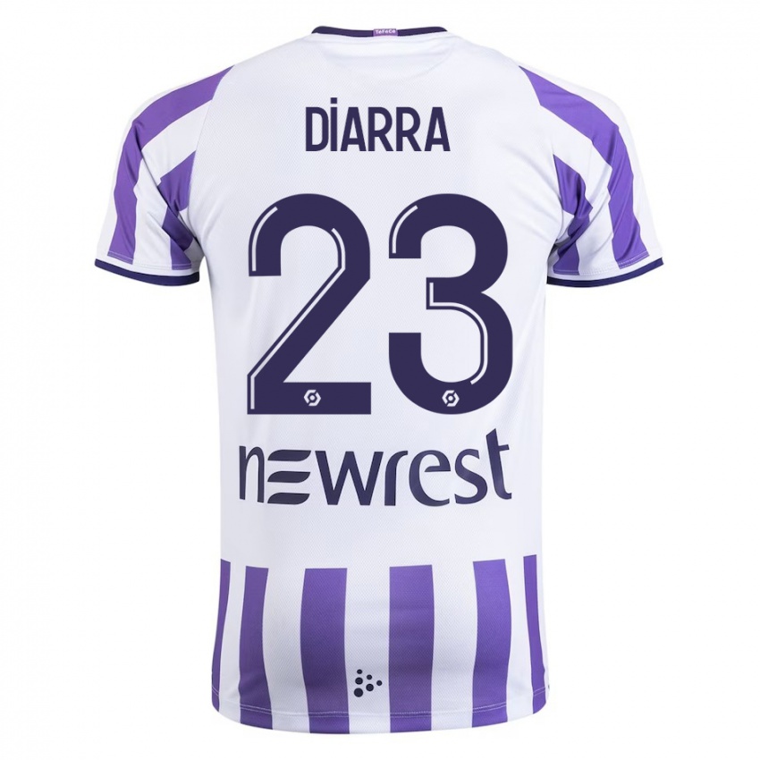 Niño Camiseta Moussa Diarra #23 Blanco 1ª Equipación 2023/24 La Camisa Perú