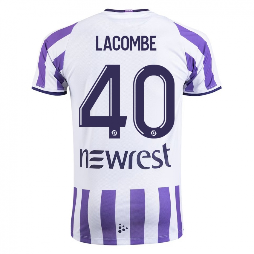 Niño Camiseta Justin Lacombe #40 Blanco 1ª Equipación 2023/24 La Camisa Perú