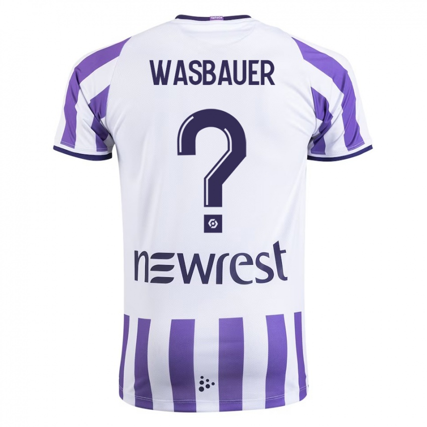 Niño Camiseta Nicolas Wasbauer #0 Blanco 1ª Equipación 2023/24 La Camisa Perú