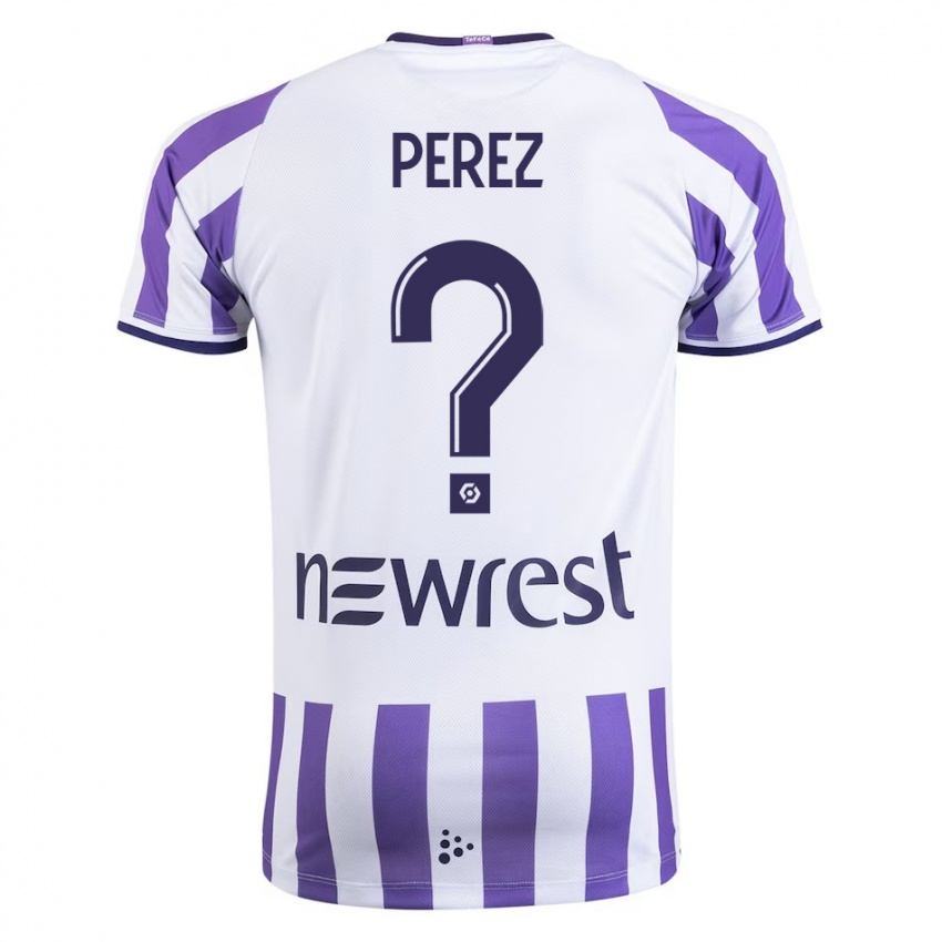 Niño Camiseta Giacomo Perez #0 Blanco 1ª Equipación 2023/24 La Camisa Perú