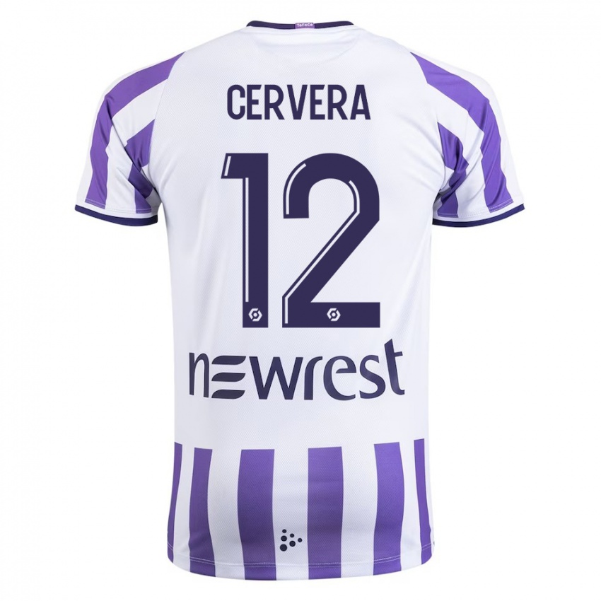 Niño Camiseta Laurianne Cervera #12 Blanco 1ª Equipación 2023/24 La Camisa Perú