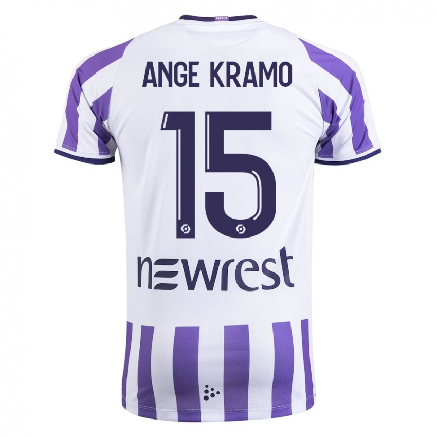 Niño Camiseta Marie Ange Kramo #15 Blanco 1ª Equipación 2023/24 La Camisa Perú