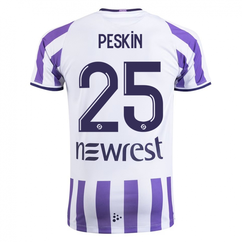 Niño Camiseta Kelso Peskin #25 Blanco 1ª Equipación 2023/24 La Camisa Perú