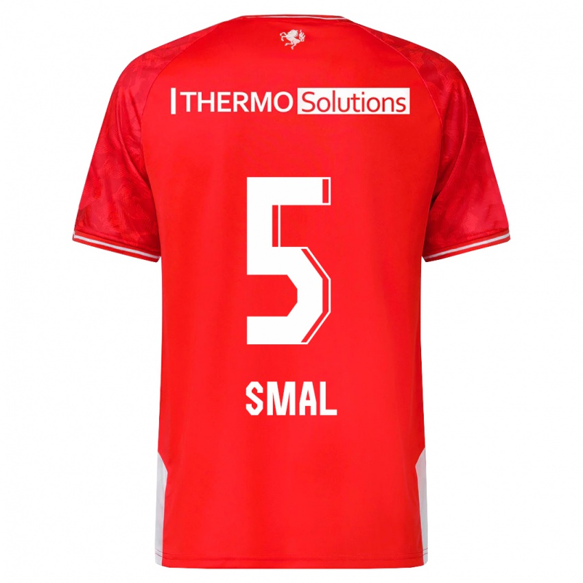 Niño Camiseta Gijs Smal #5 Rojo 1ª Equipación 2023/24 La Camisa Perú