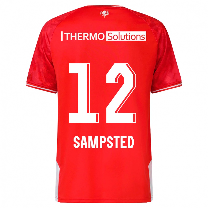 Niño Camiseta Alfons Sampsted #12 Rojo 1ª Equipación 2023/24 La Camisa Perú