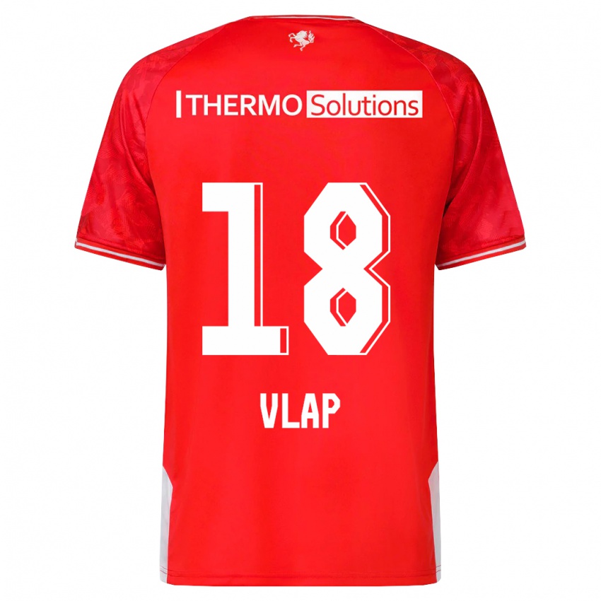 Niño Camiseta Michel Vlap #18 Rojo 1ª Equipación 2023/24 La Camisa Perú