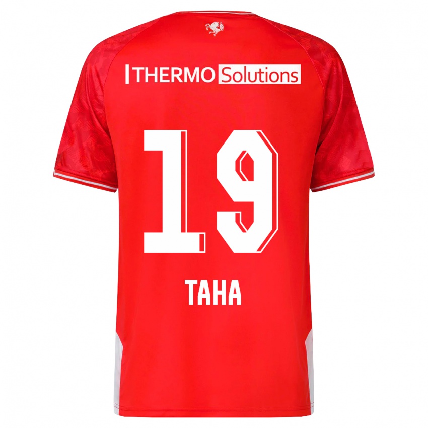 Niño Camiseta Younes Taha #19 Rojo 1ª Equipación 2023/24 La Camisa Perú