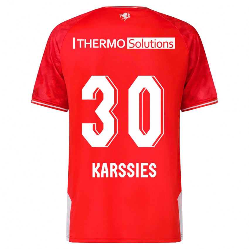 Niño Camiseta Sam Karssies #30 Rojo 1ª Equipación 2023/24 La Camisa Perú