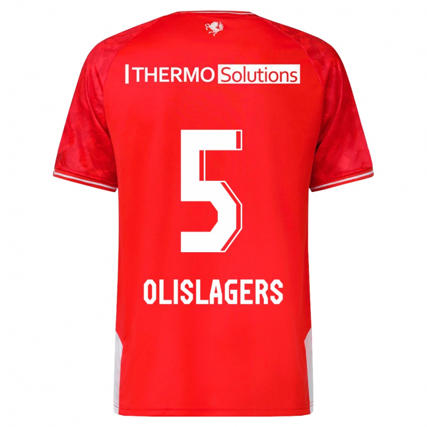 Niño Camiseta Marisa Olislagers #5 Rojo 1ª Equipación 2023/24 La Camisa Perú