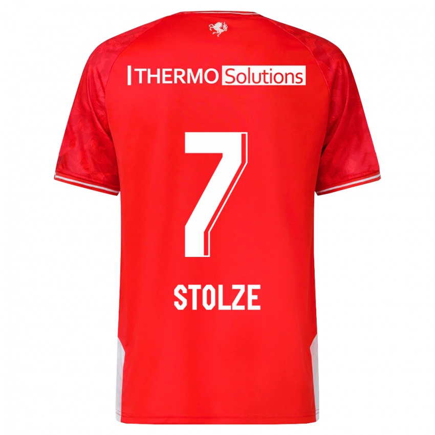 Niño Camiseta Anna-Lena Stolze #7 Rojo 1ª Equipación 2023/24 La Camisa Perú