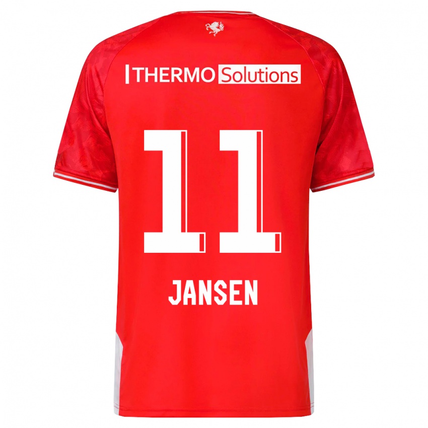 Niño Camiseta Renate Jansen #11 Rojo 1ª Equipación 2023/24 La Camisa Perú