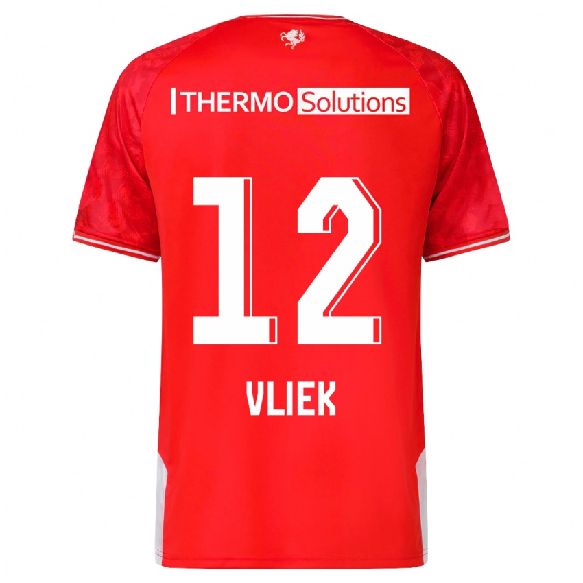 Niño Camiseta Leonie Vliek #12 Rojo 1ª Equipación 2023/24 La Camisa Perú