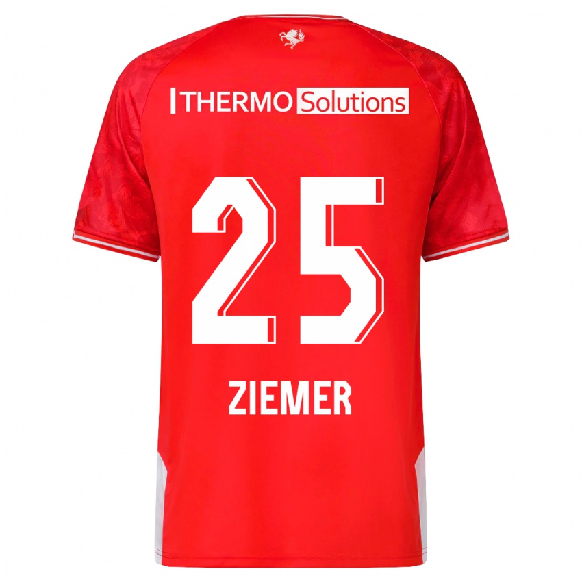 Niño Camiseta Taylor Ziemer #25 Rojo 1ª Equipación 2023/24 La Camisa Perú