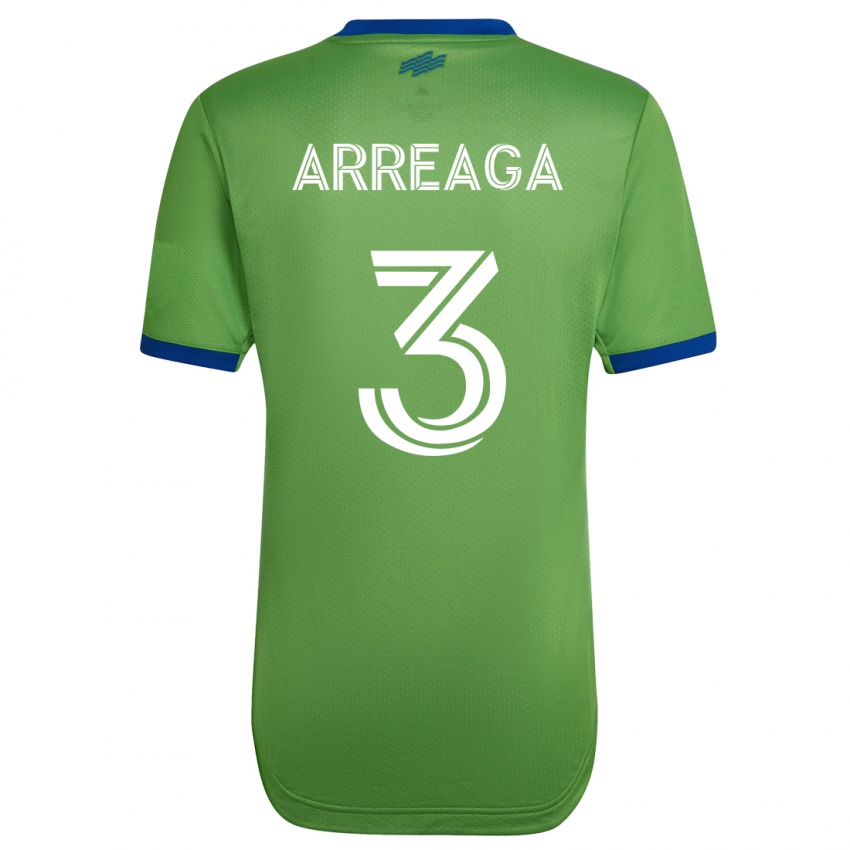 Niño Camiseta Xavier Arreaga #3 Verde 1ª Equipación 2023/24 La Camisa Perú