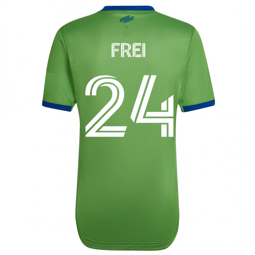 Niño Camiseta Stefan Frei #24 Verde 1ª Equipación 2023/24 La Camisa Perú