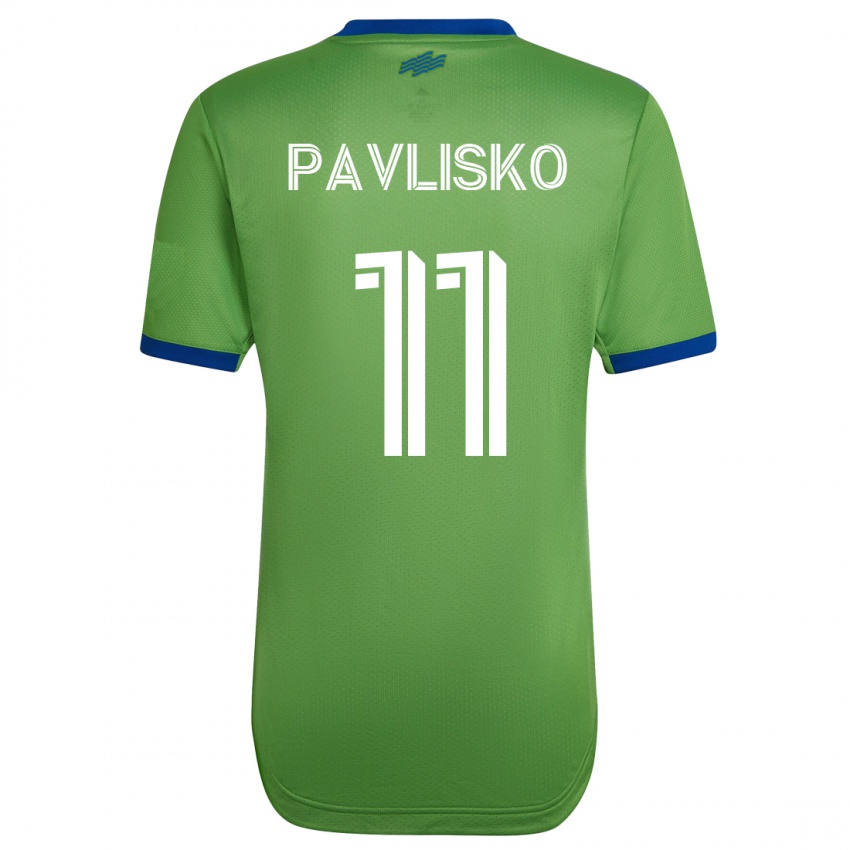 Niño Camiseta Kirsten Pavlisko #11 Verde 1ª Equipación 2023/24 La Camisa Perú