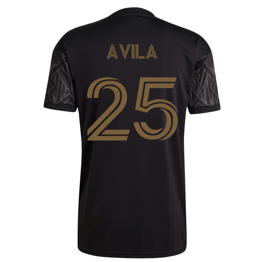 Niño Camiseta Armando Avila #25 Negro 1ª Equipación 2023/24 La Camisa Perú