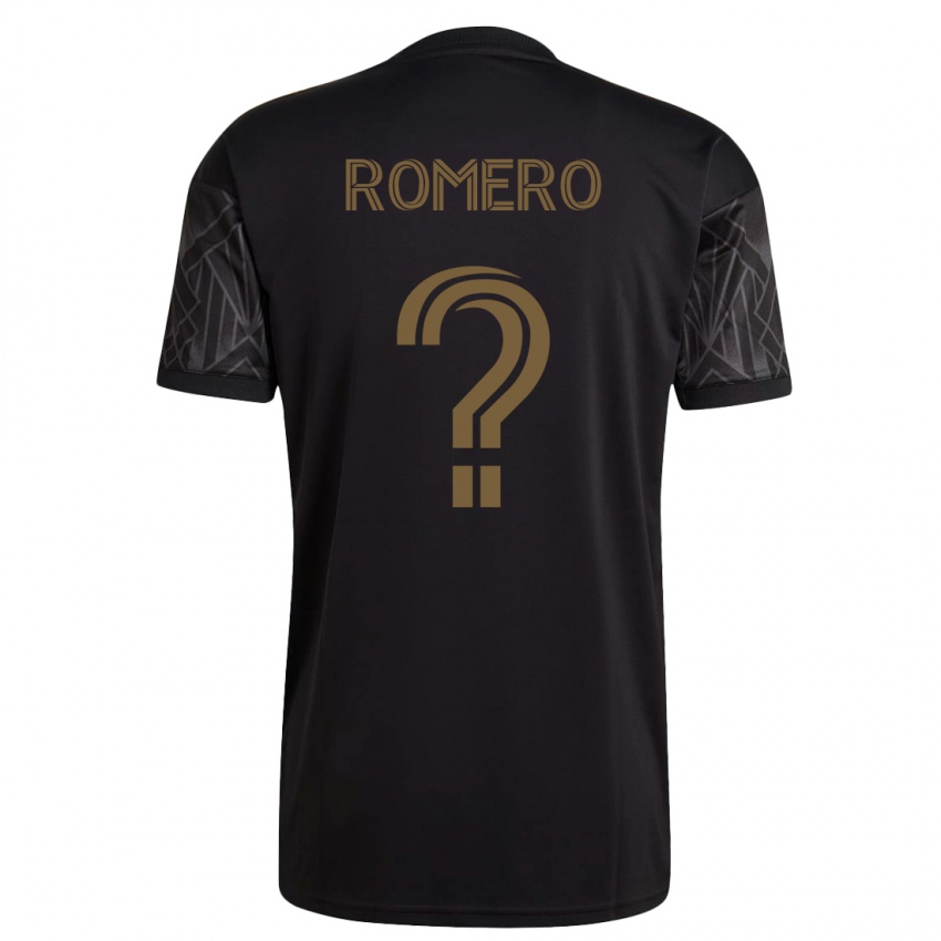 Niño Camiseta James Romero #0 Negro 1ª Equipación 2023/24 La Camisa Perú