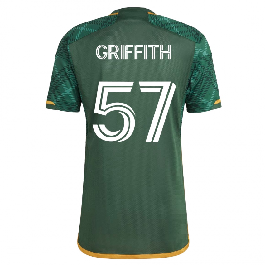 Niño Camiseta Víctor Griffith #57 Verde 1ª Equipación 2023/24 La Camisa Perú