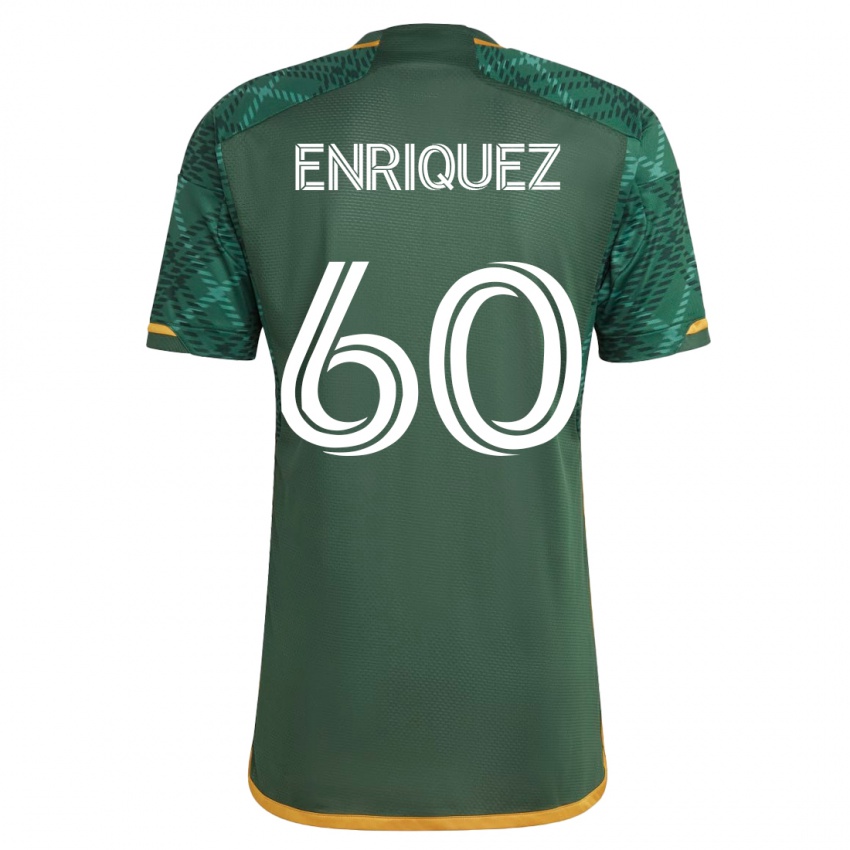 Niño Camiseta Victor Enriquez #60 Verde 1ª Equipación 2023/24 La Camisa Perú