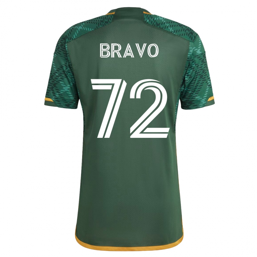 Niño Camiseta Julian Bravo #72 Verde 1ª Equipación 2023/24 La Camisa Perú
