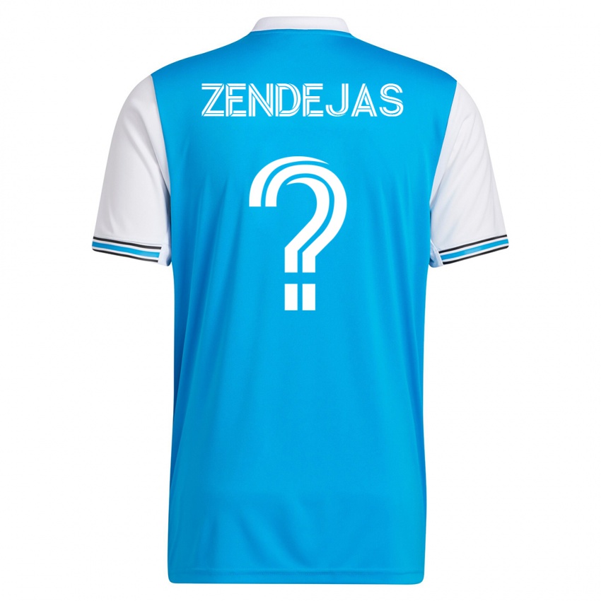Niño Camiseta Adrián Zendejas #0 Azul 1ª Equipación 2023/24 La Camisa Perú