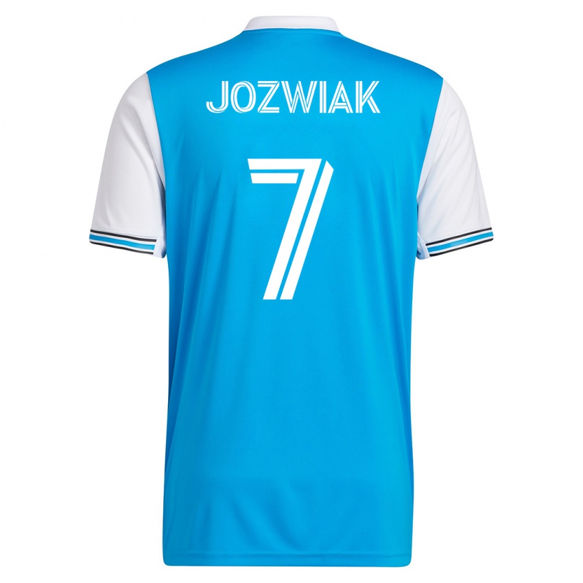 Niño Camiseta Kamil Józwiak #7 Azul 1ª Equipación 2023/24 La Camisa Perú
