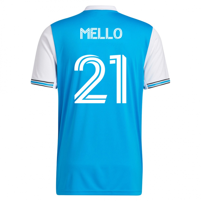 Niño Camiseta Vinicius Mello #21 Azul 1ª Equipación 2023/24 La Camisa Perú