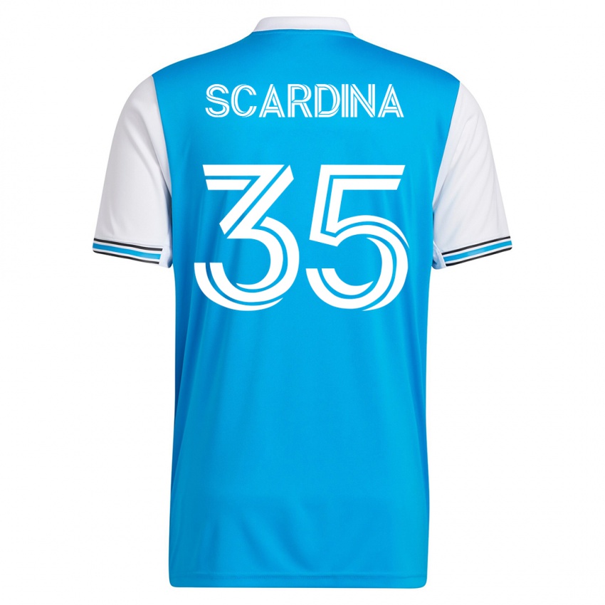 Niño Camiseta Nick Scardina #35 Azul 1ª Equipación 2023/24 La Camisa Perú