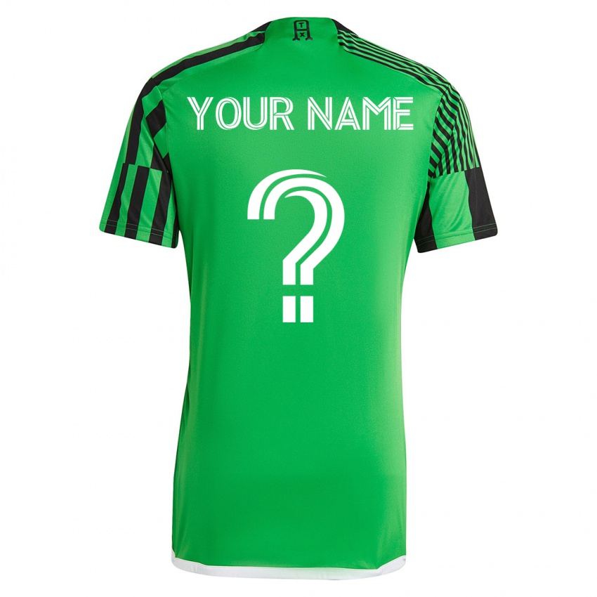 Niño Camiseta Su Nombre #0 Verde Negro 1ª Equipación 2023/24 La Camisa Perú