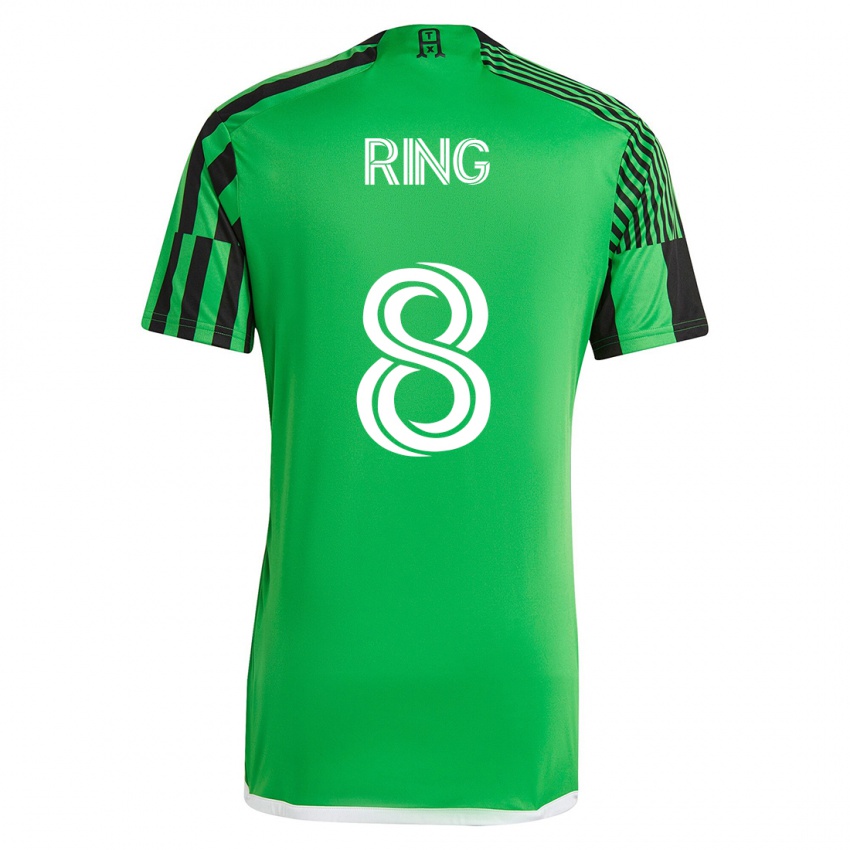 Niño Camiseta Alexander Ring #8 Verde Negro 1ª Equipación 2023/24 La Camisa Perú