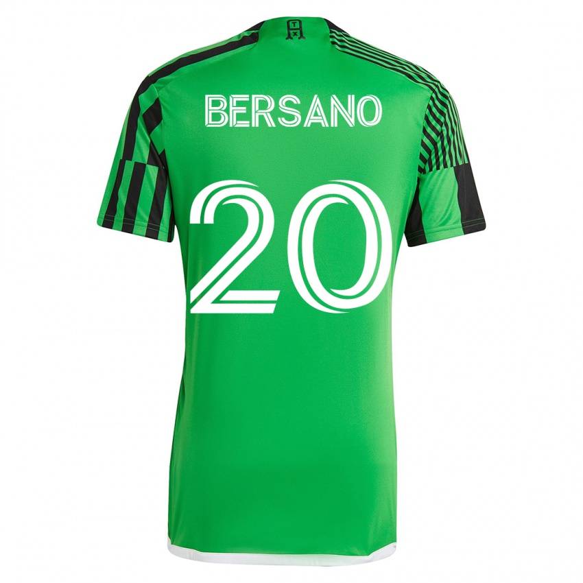 Niño Camiseta Matt Bersano #20 Verde Negro 1ª Equipación 2023/24 La Camisa Perú