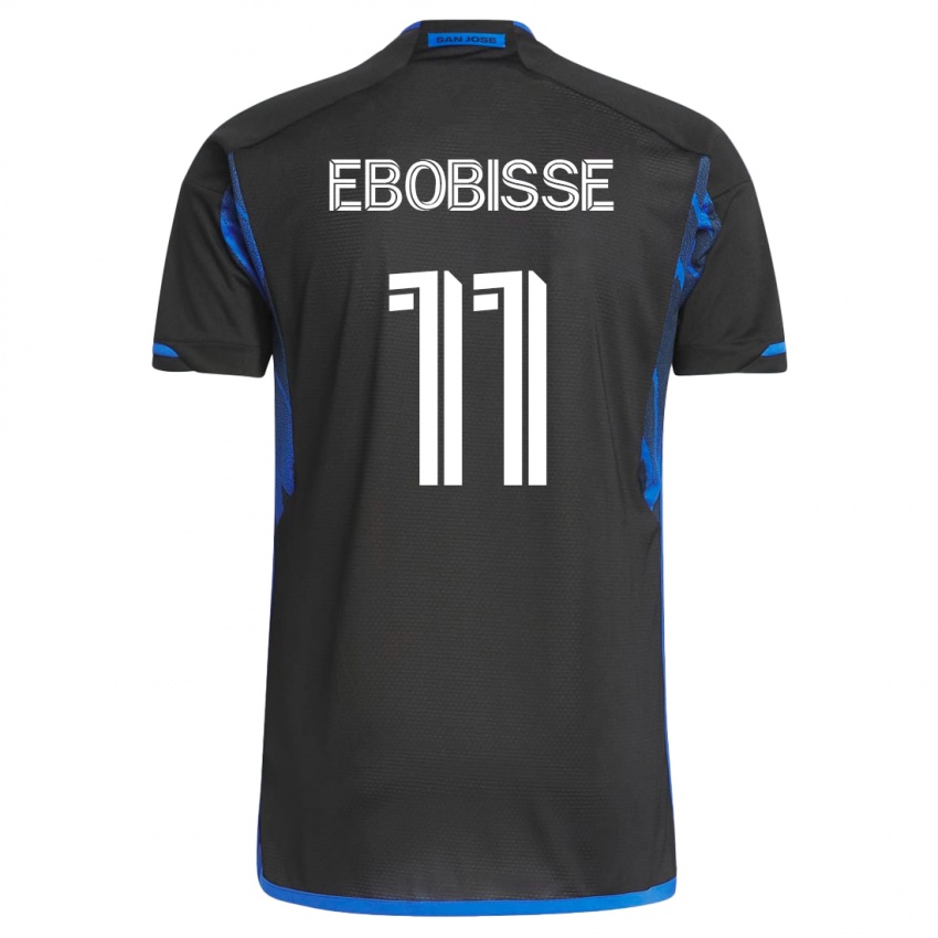 Niño Camiseta Jeremy Ebobisse #11 Azul Negro 1ª Equipación 2023/24 La Camisa Perú