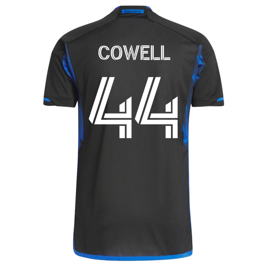 Niño Camiseta Cade Cowell #44 Azul Negro 1ª Equipación 2023/24 La Camisa Perú