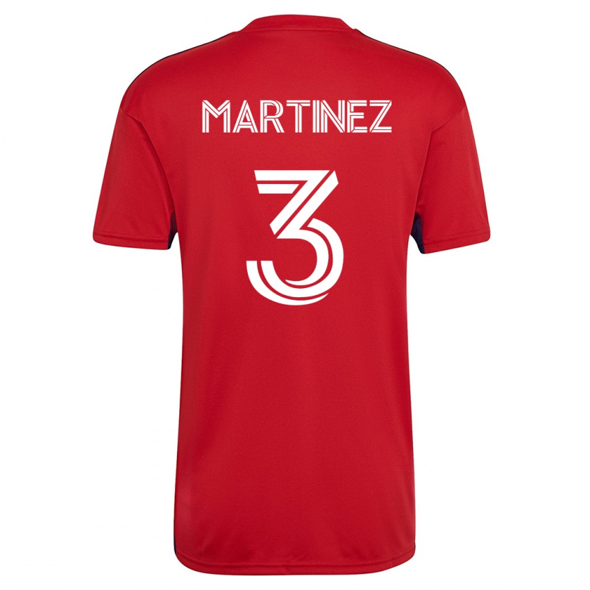 Niño Camiseta José Antonio Martínez #3 Rojo 1ª Equipación 2023/24 La Camisa Perú