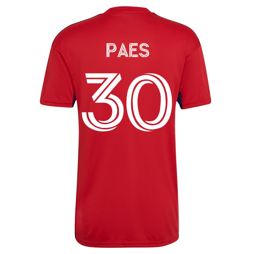 Niño Camiseta Maarten Paes #30 Rojo 1ª Equipación 2023/24 La Camisa Perú