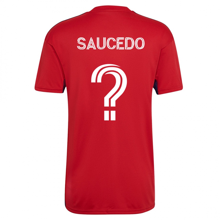 Niño Camiseta Andre Saucedo #0 Rojo 1ª Equipación 2023/24 La Camisa Perú