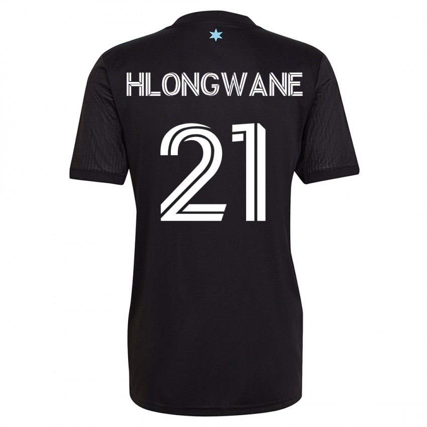 Niño Camiseta Bongokuhle Hlongwane #21 Negro 1ª Equipación 2023/24 La Camisa Perú