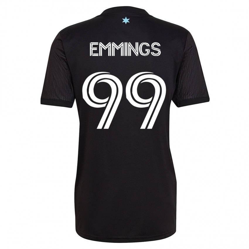 Niño Camiseta Fred Emmings #99 Negro 1ª Equipación 2023/24 La Camisa Perú
