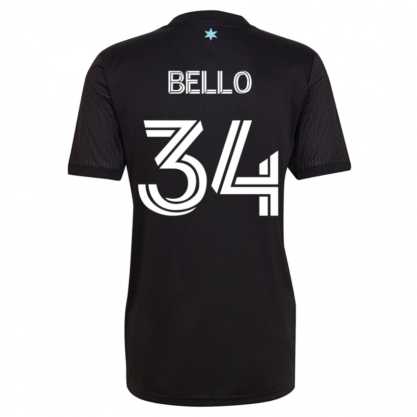 Niño Camiseta Zaydan Bello #34 Negro 1ª Equipación 2023/24 La Camisa Perú