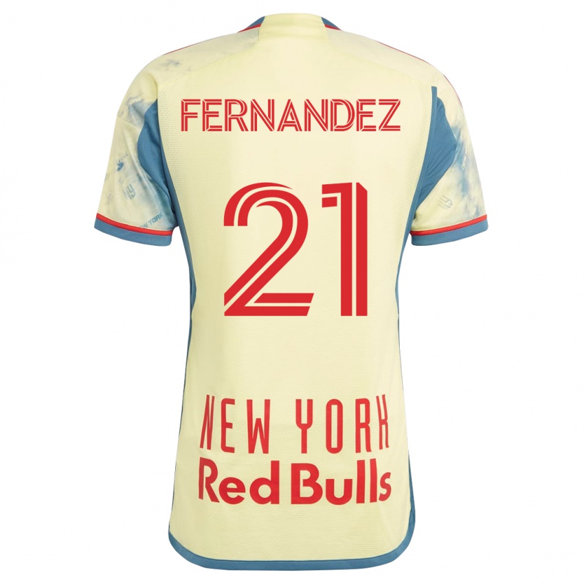 Niño Camiseta Omir Fernandez #21 Amarillo 1ª Equipación 2023/24 La Camisa Perú