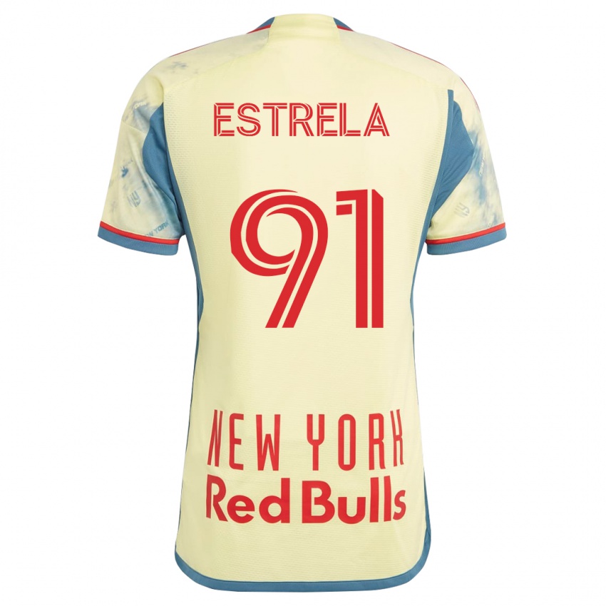 Niño Camiseta Bento Estrela #91 Amarillo 1ª Equipación 2023/24 La Camisa Perú