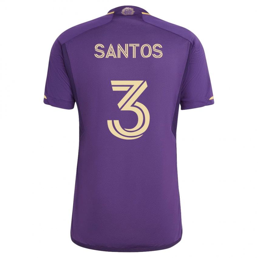 Niño Camiseta Rafael Santos #3 Violeta 1ª Equipación 2023/24 La Camisa Perú