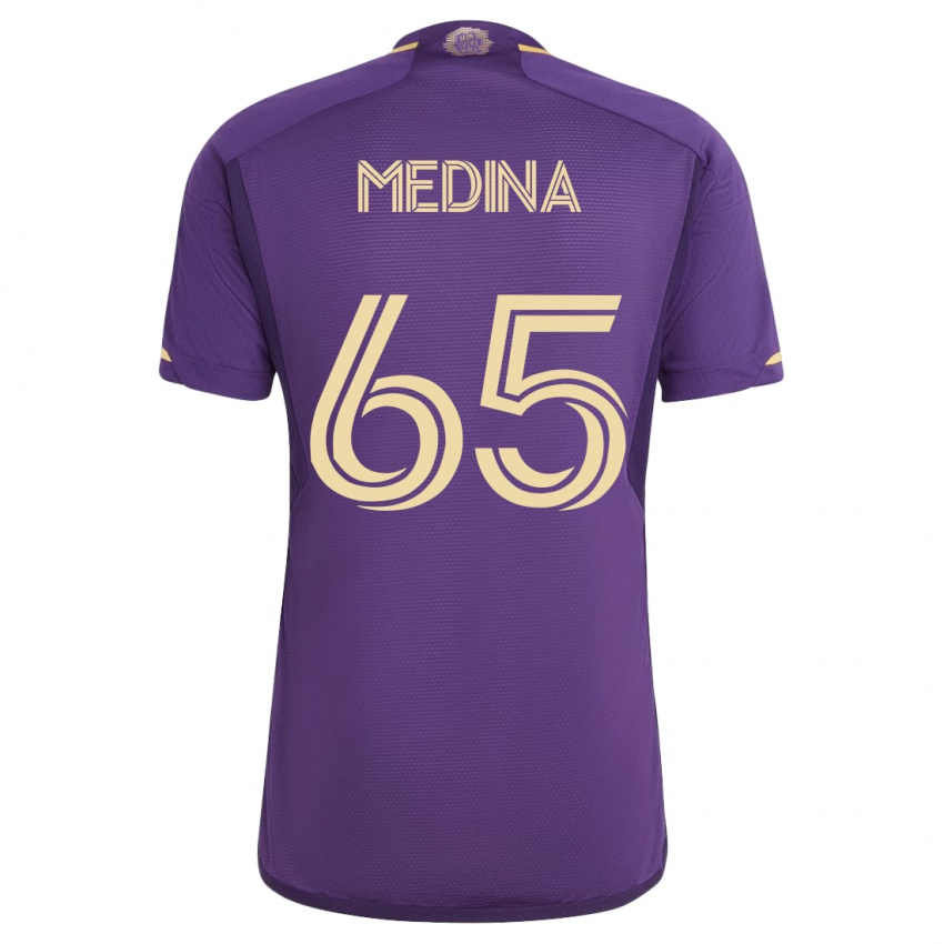 Niño Camiseta Cristian Medina #65 Violeta 1ª Equipación 2023/24 La Camisa Perú