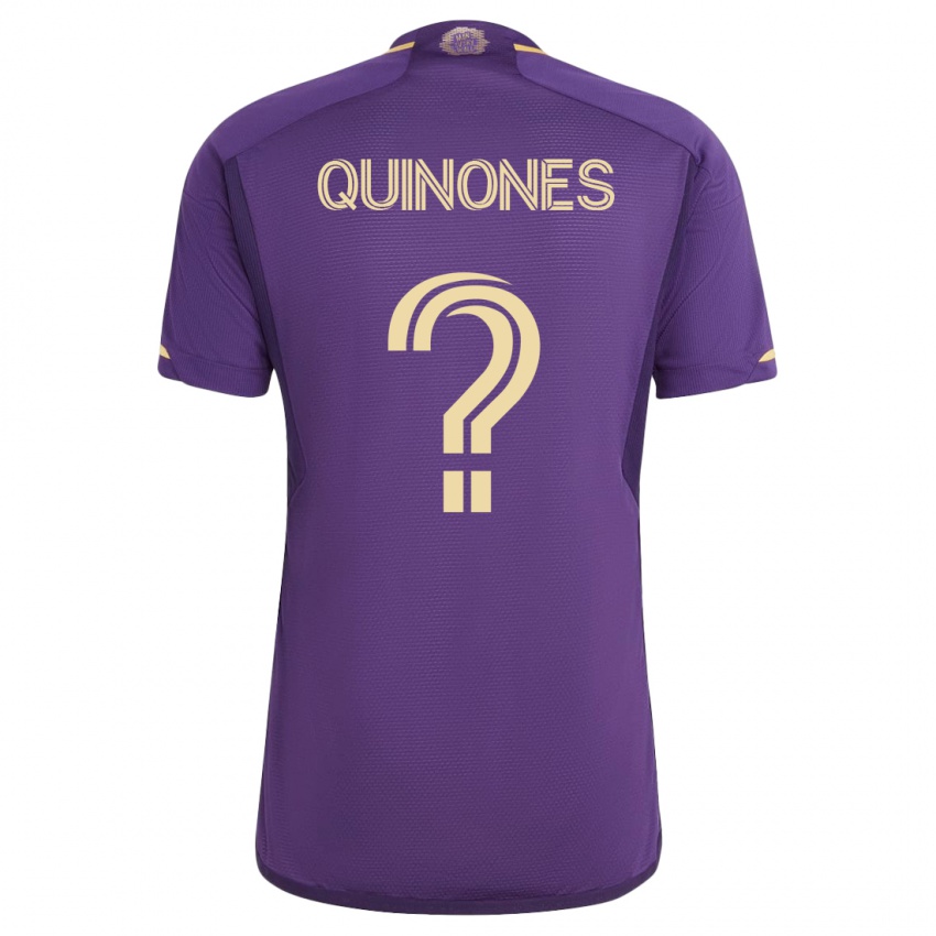 Niño Camiseta Lucas Quiñones #0 Violeta 1ª Equipación 2023/24 La Camisa Perú