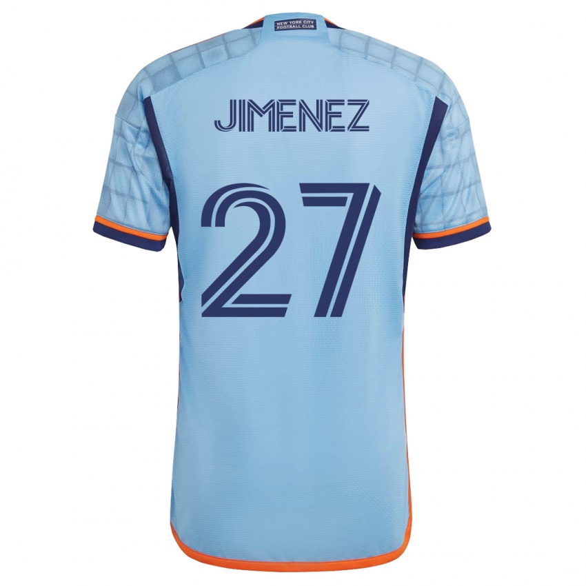 Niño Camiseta Jonathan Jiménez #27 Azul 1ª Equipación 2023/24 La Camisa Perú