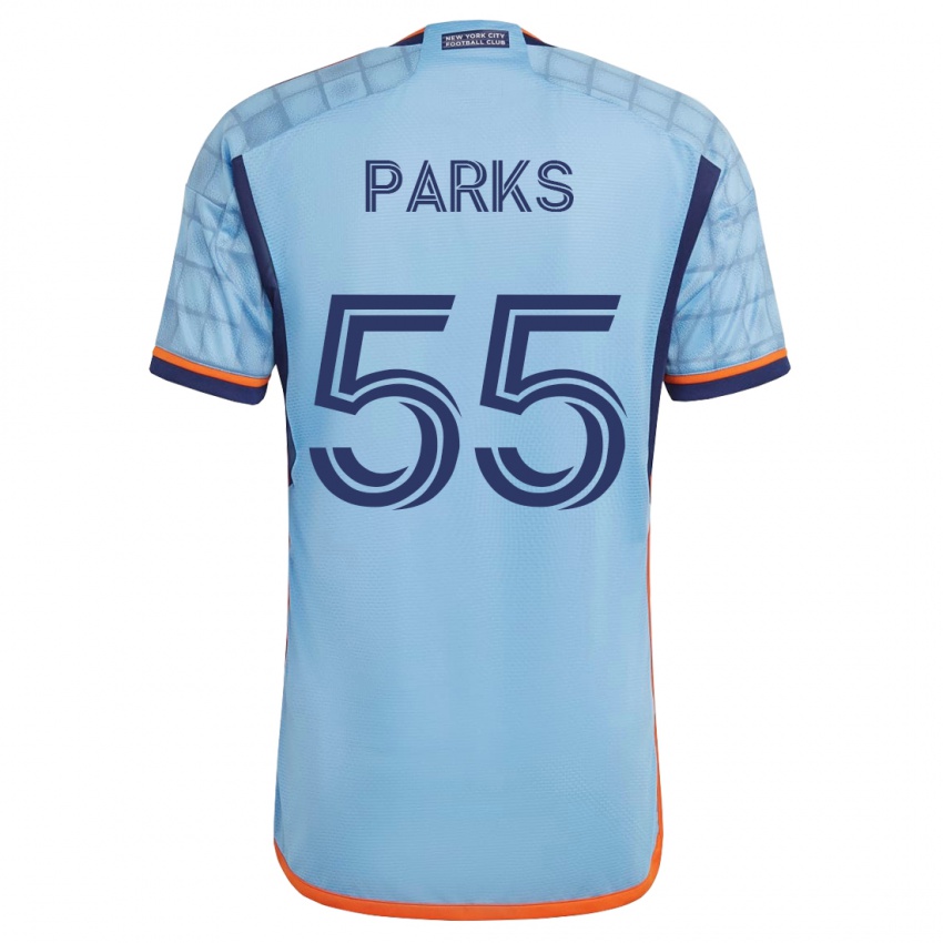 Niño Camiseta Keaton Parks #55 Azul 1ª Equipación 2023/24 La Camisa Perú