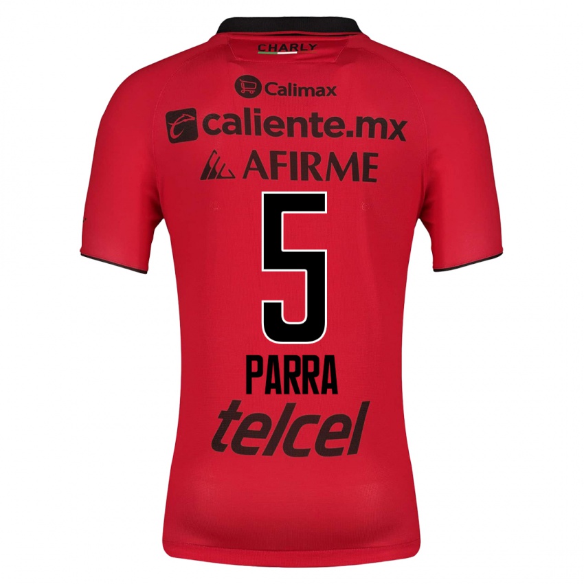 Niño Camiseta Rodrigo Parra #5 Rojo 1ª Equipación 2023/24 La Camisa Perú